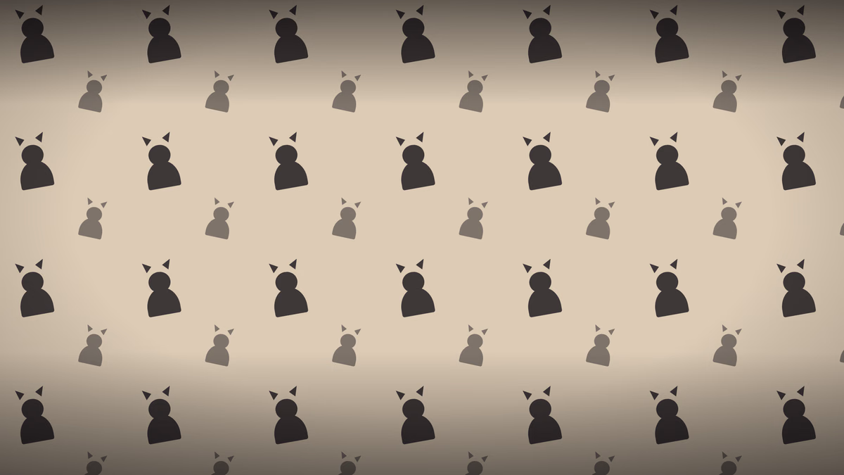 Black Cats wallpaper: Soft black cats on warm oat. The lightest wallpaper in the set.