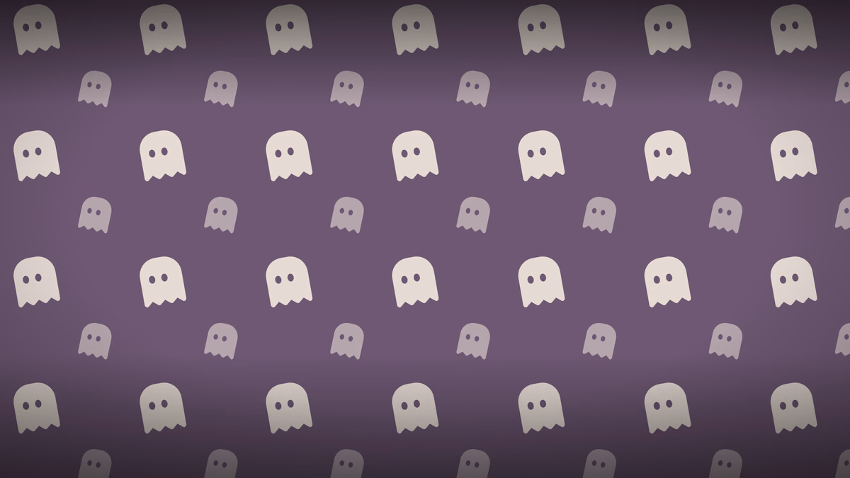 Drifting Ghosts wallpaper: Soft cream ghosts on dusty mauve. The calmest design here.